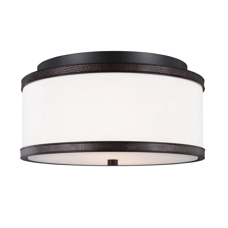 Limited Edition Murray Feiss FM502ORB 2-Light Indoor Flush Mount Fixture 60-Watt 120-Volt Oil Rubbed Bronze Marteau