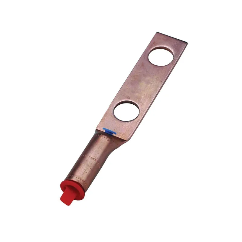 Burndy YGA25-2N Unplated Copper 2-Hole Grounding Irreversible Compression Terminal Lug 1/0-AWG Stranded 1/2-Inch Hylug Hyground Price Drop