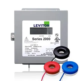Leviton 2K208-1SW 3 Phase 2000 Series Meter Kit 120/208-Volt 100-Amp 4-Wire VerifEye New Arrival
