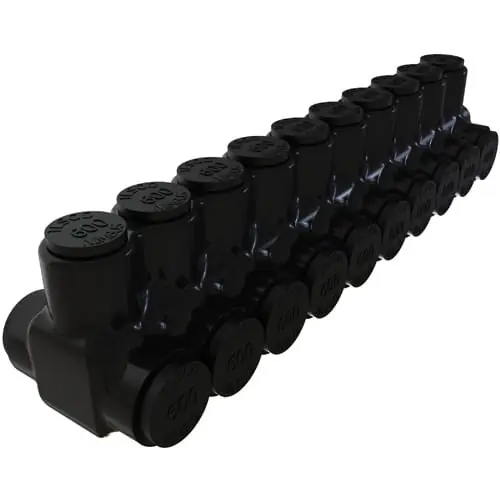 Shop Now Ilsco PBTD-10-500 Insulated Multi-Tap Connector 10-Port 600-KCMIL- 4-AWG Nimbus