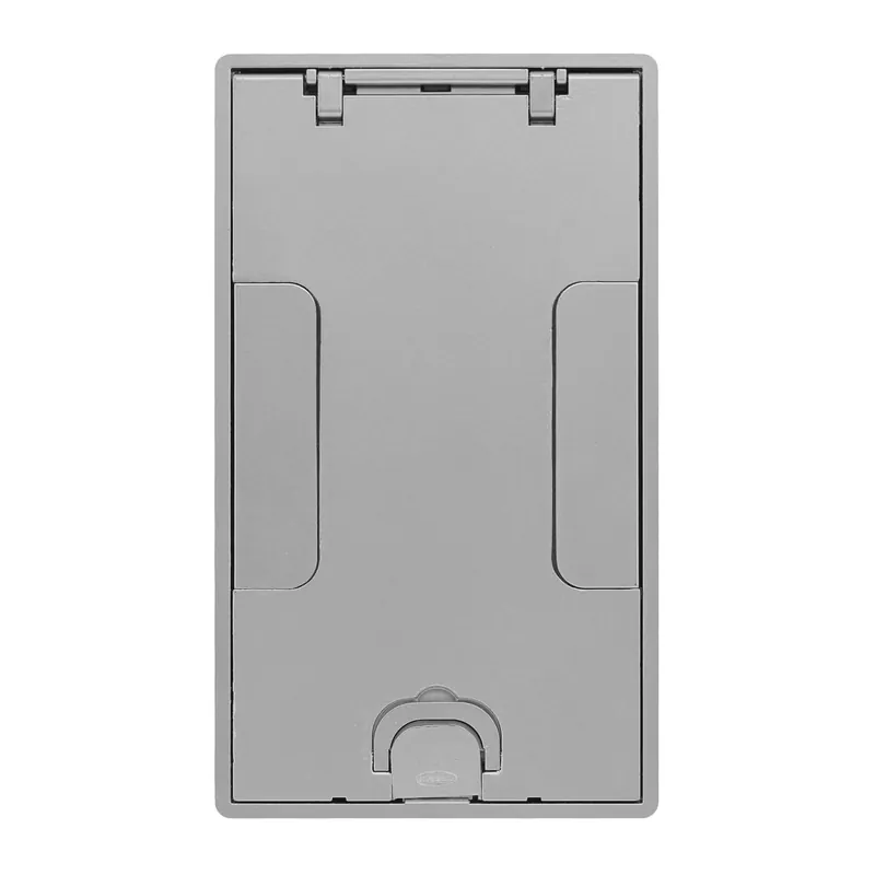 Place Order Hubbell-Wiring 24GTCVRALU Powder Coated Aluminum 2/4-Gang Floor Box Cover 6-3/16-Inch x 10-5/8-Inch SystemOne