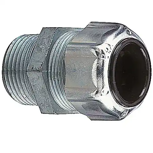 Thomas & Betts 2573 Die Cast Zinc Straight Liquidtight Strain Relief Cord Connector 2-Inch 1.125 - 1.375-Inch Budget