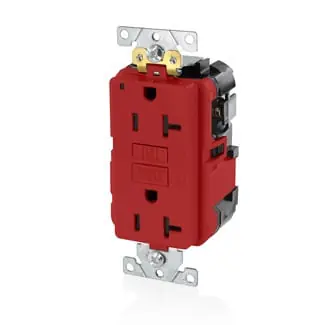 GROUND FAULT CIRCUIT INTERRUPTER RECEPTACLE LEV MGFN2 R 20A 125V RECEPTACLE Flash Sale