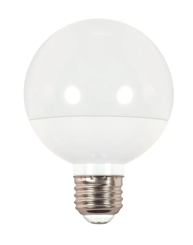 Direct From Manufacturer Satco S9202 Dimmable G25 Globe Decorative Replacement LED Lamp 6-Watt E26 Medium 450-Lumens 80 CRI 4000K