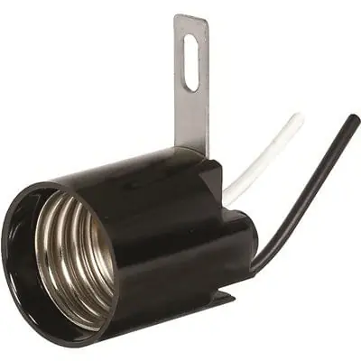 Satco 80-2163 E26 Medium Base Lighting Socket 250-Volt Black New Release