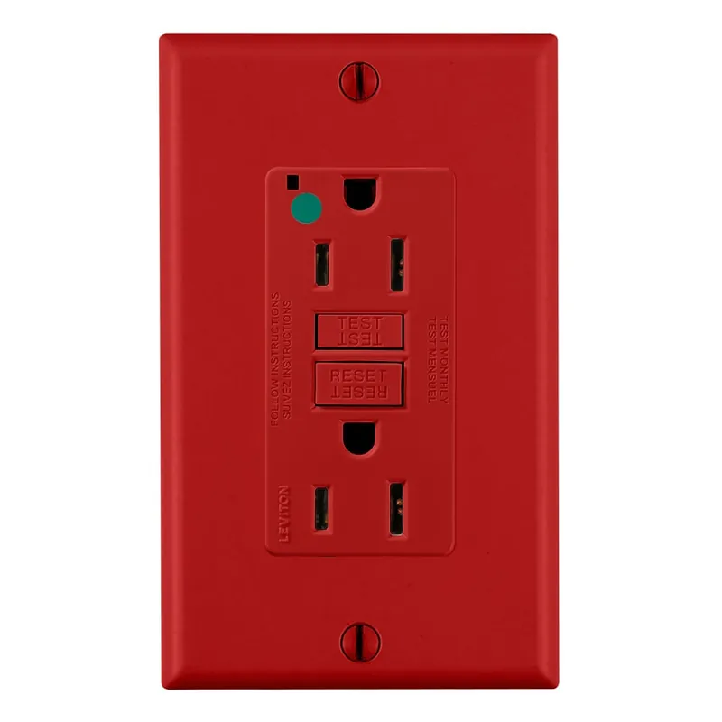 Mega Sale Leviton GFNT1-HGR Hospital Grade Non-Tamper Resistant Slim Extra Heavy-Duty Non-Tamper-Resistant Self-Test GFCI Duplex Receptacle 15-Amp 125-Volt N