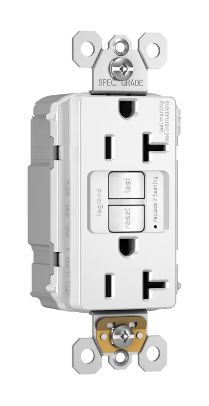 Special Offer Pass & Seymour PT2097-TRW Tamper-Resistant Self-Test GFCI Duplex Receptacle 20-Amp 125-Volt NEMA 5-20R White PlugTail