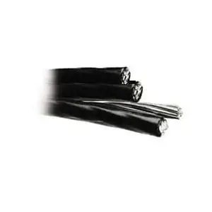 Luxury 2-4ACSR-PALOMINO-XLP Stranded Aluminum Palomino Quadruplex Overhead Service Drop Cable 2-2-2-2 1000-ft Master Reel