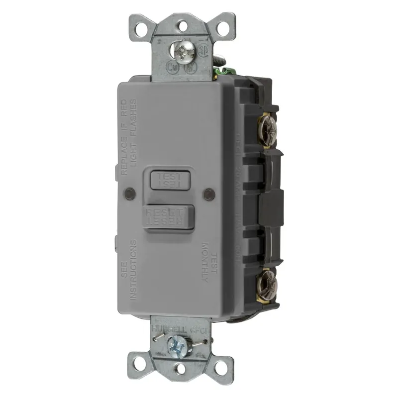 RECEPTACLE HWS GFBFST20GY 20A COM SLF TST RCPT Original