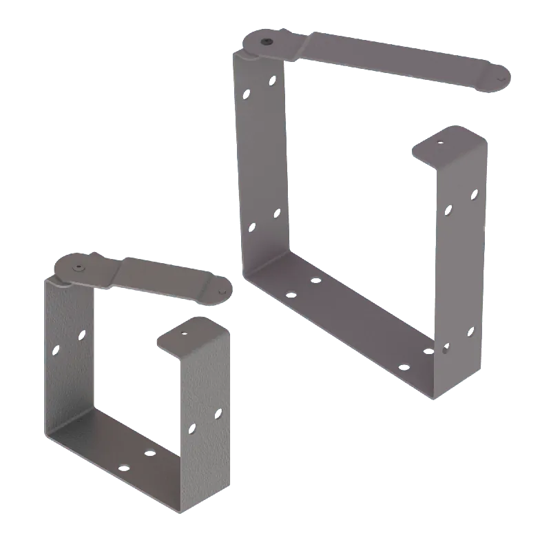 Hoffman F1010GUC Universal U-Connector 10-Inch x 10-Inch 14/16 Gauge Steel ANSI 61 Gray Polyester Powder Coated Brand New