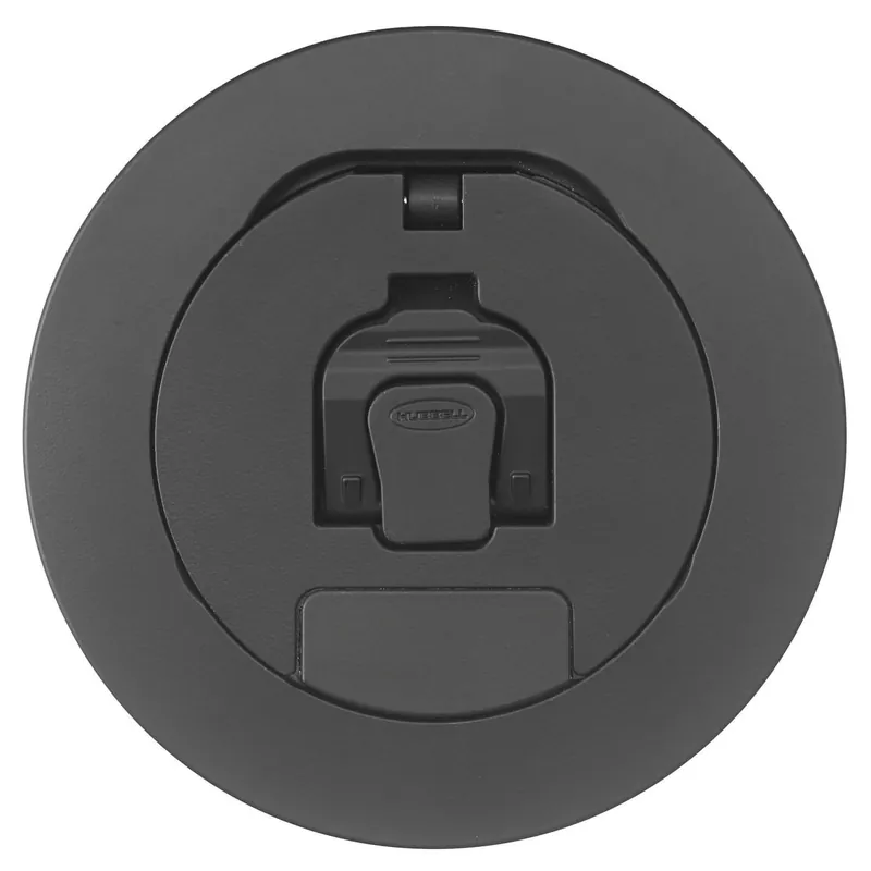 Hubbell-Wiring S1R4CVRBLK Black Powder Coat Die Cast Aluminum Recessed Cover 4-Inch SystemOne Cheap