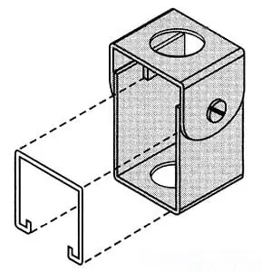 SPLIT CHANNEL HANGER V BAR VF 7104 SPLIT CHNL HANGER Weekend Sale