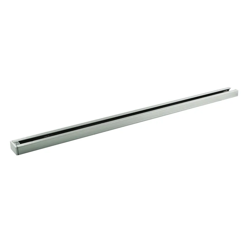 Elco Lighting EP008N EP0 Series 1-Circuit Track 8-ft x 1-3/8-Inch x 11/16-Inch Brushed Nickel For Track Lighting Direct From Factory