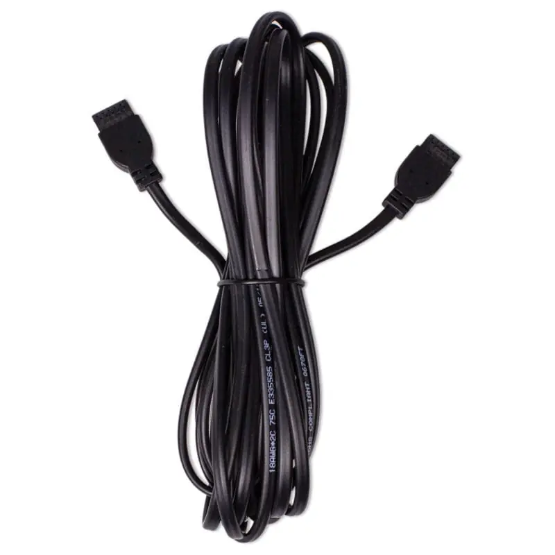 Trending LEDI V4-EXT-6FT-IWR-BLK Type CL3P Plenum Rated In-Wall Jumper/Extension Cable 18/2 6-ft Black