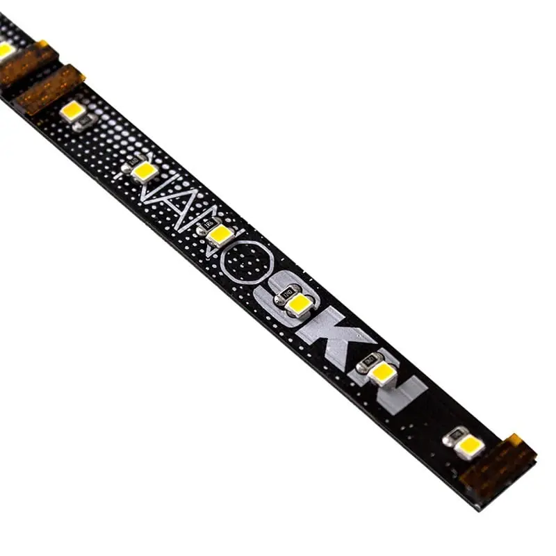 Professional Grade LEDI V4-NS-30-SB-BLK-50 LED Tape Strip Light 4.2-Watt/ft 24-Volt DC 50-ft 310 Lumens/ft 94+ CRI 3000K Inspire V4 NanoSKN