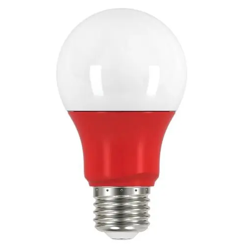 Satco S9642 A19 Colored LED Lamp E26 Medium 2-Watt 200-Lumens Initial Exclusive