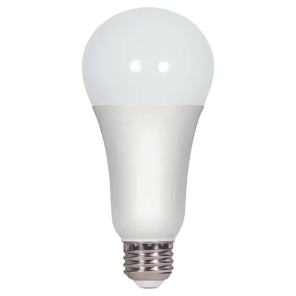 Satco S9818 Dimmable A21 Replacement LED Lamp E26 Medium Base 1600-Lumens Initial 80 CRI 5000K Natural Light Time-Limited