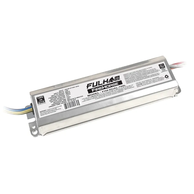 Authentic Fulham FH4-DUAL-700L (1/2) F21T5 F28T5 F24T5HO F35T5 F39T5HO F54T5HO F25T8 F32T8 F40T8 Dual Voltage Fluorescent Emergency Ballast 120/277-Volt AC F