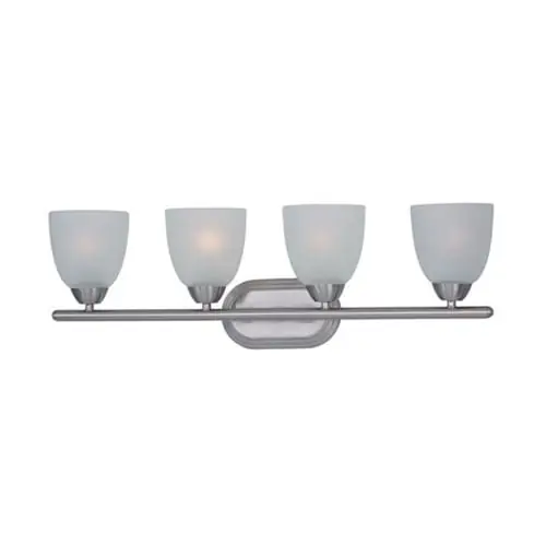 Maxim Lighting 11314FTSN Dimmable 4-Light Bath And Vanity Light 240-Watt 120-Volt AC Satin Nickel Axis Markdown