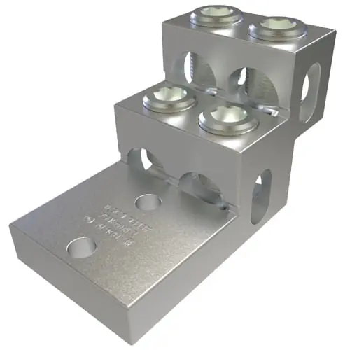 Best Seller Ilsco PBHD4-750 Electro Tin Plated Aluminum Alloy Dual-Rated Panelboard Lug 750-KCMIL-2-AWG
