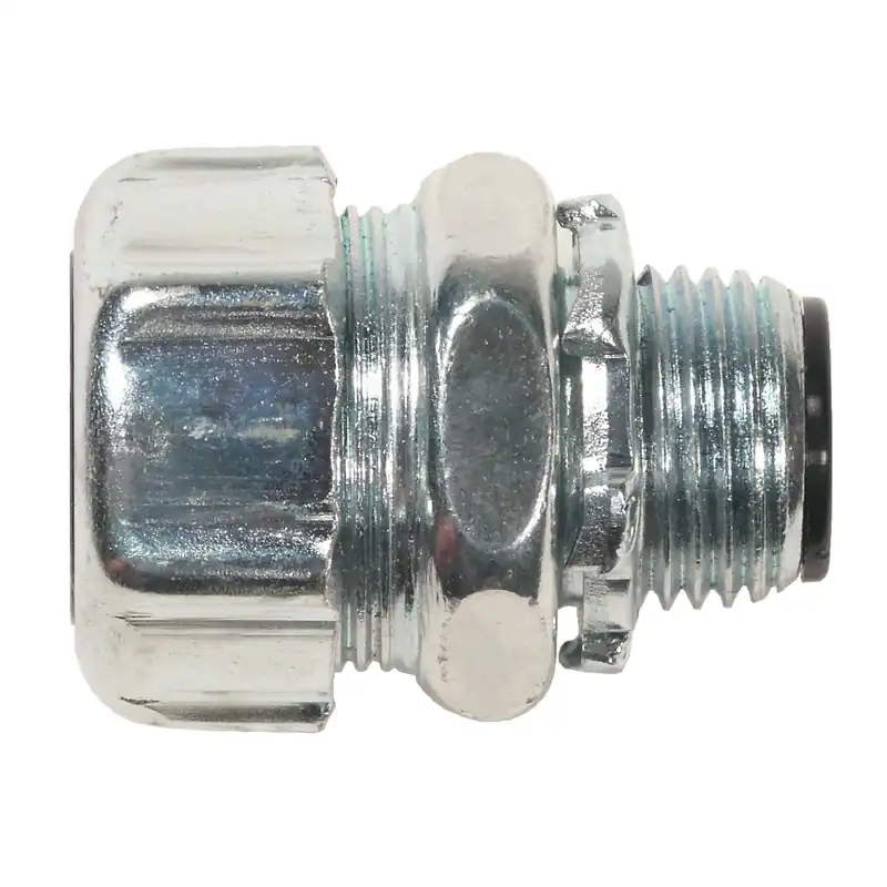 Thomas & Betts 5333-HT Zinc Plating/Clear Chromate Steel Insulated Straight Liquidtight High-Temperature Connector 3/4-Inch Fan Favorite