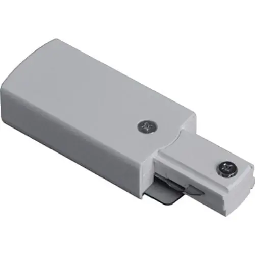 Lithonia Lighting LTLECFM6 Decorative Live End Conduit Connector with Cover Matte White For Decorative Track Lighting Modern