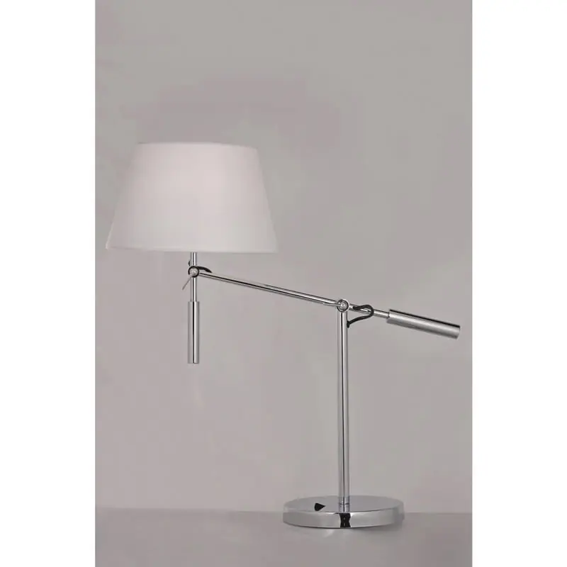 Top Pick Maxim Lighting 60147WAPC Dimmable Portable Table Lamp 9-Watt 120-Volt Polished Chrome Hotel