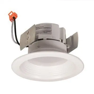 Viral Nora Lighting NOX-43240WW Dimmable 4-Inch LED Retrofit Baffle Trim 90 CRI 4000K 650-Lumens White Onyx