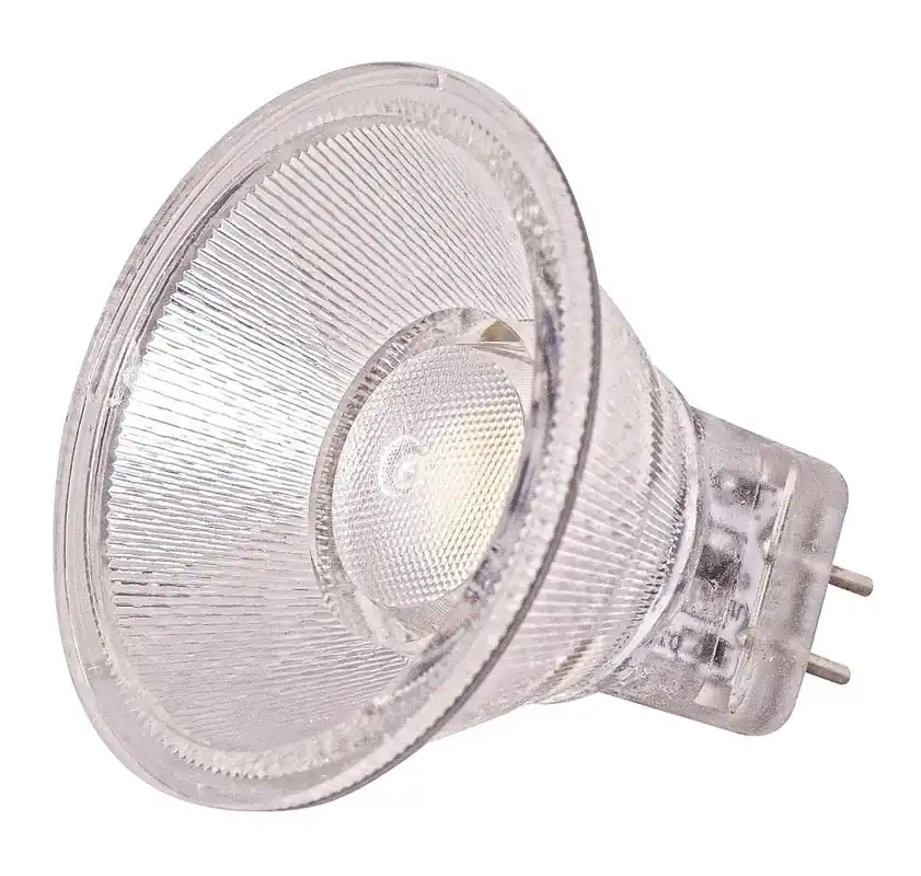 Satco S9551 MR11 High Efficacy Replacement LED Silicon Specialty Lamp 1.6-Watt 2-Pin G4 Base 200-Lumens Initial 80 CRI 5000K Natural Light Markdown