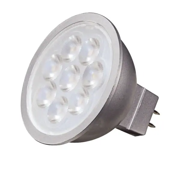 Satco S9493 Dimmable MR16 LED Lamp GU5.3 Base 500-Lumens Initial 80 CRI 4000K Cool White In Demand