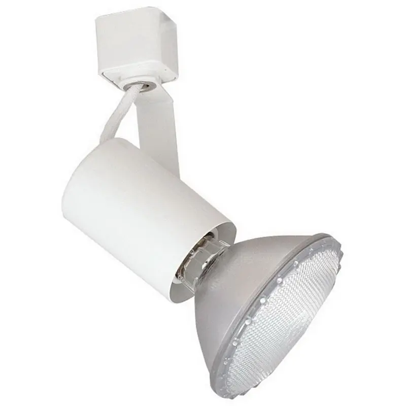 Elco Lighting ET647W Line Voltage Mini Universal Track Fixture 120-Volt 75-Watt White Professional Grade