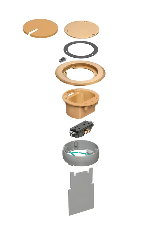 Free Shipping Arlington FLBC4560DMB 1-Gang Recessed Cover Kit 6.437-Inch x 6.1-Inch In-Box