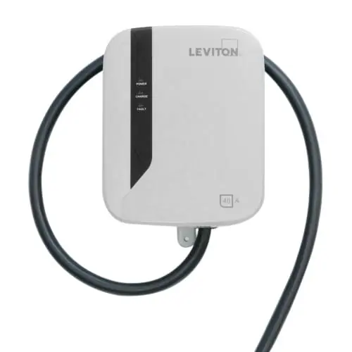Shop Now Leviton EVR40-B25 Electric Vehicle Charging Station 208 - 240-Volt AC 40-Amp 25-ft Evr-Green e40