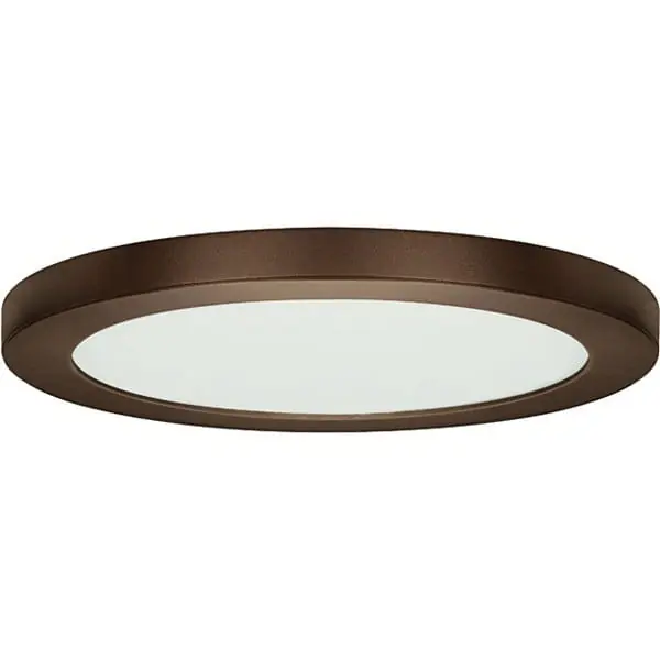 Next Day Delivery Satco S9652 Dimmable LED Flush Mount Fixture 120-Volt AC Bronze Blink