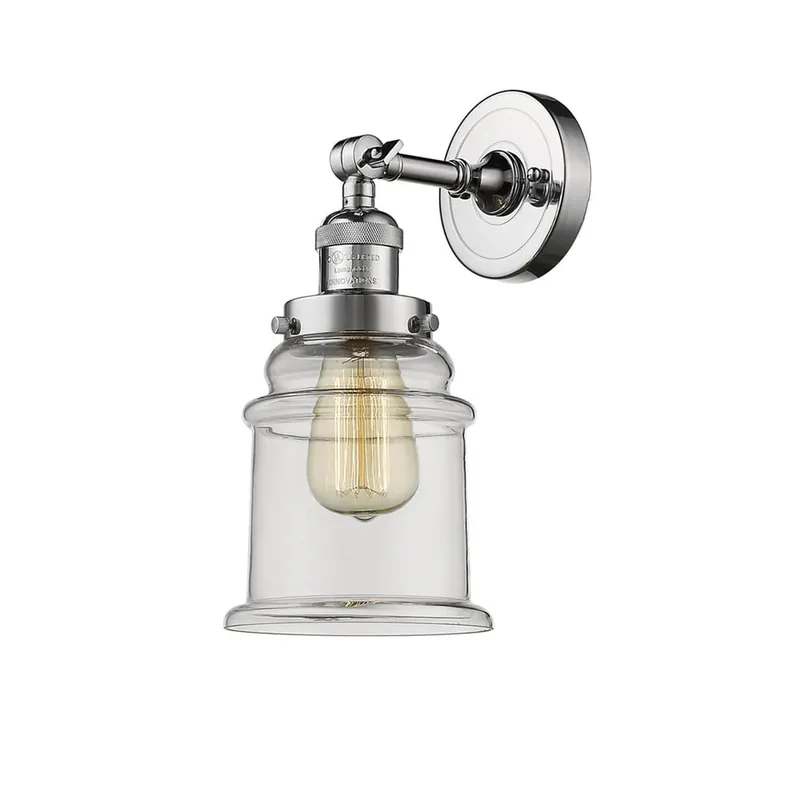 Innovations Lighting 203-PC-G182 1-Light Wall Sconce 100-Watt Polished Chrome Canton New Release