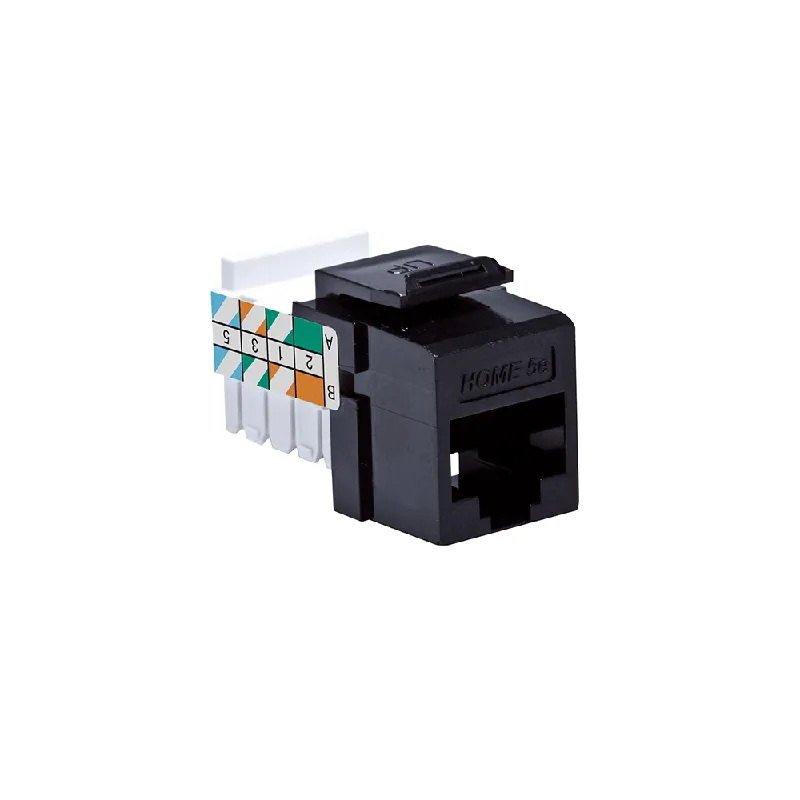 Leviton 5EHOM-RE5 High Impact Fire Retardant Plastic Snap-In Jack Connector lack Home 5e QuickPort Budget