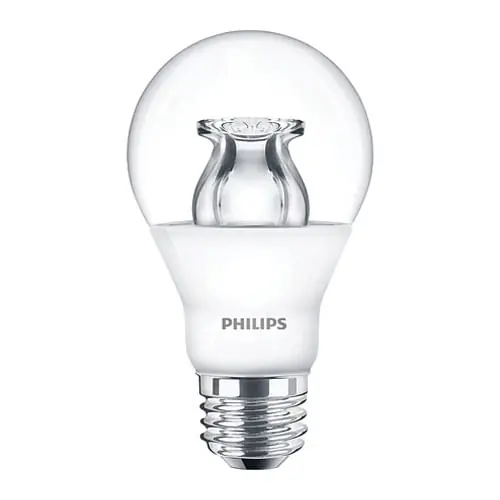 Worldwide Shipping Philips Lighting 462531 Dimmable A19 LED Lamp 10-Watt E26 Single Contact Medium Screw Base 800-Lumens 80 CRI 2200 - 2700K Warm White