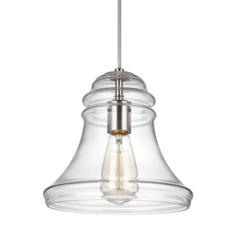 Low Price Murray Feiss P1440SN 1-Light Mini Pendant Fixture 75-Watt 120-Volt Satin Nickel 9-3/4-Inch x 9-1/2-Inch Doyle