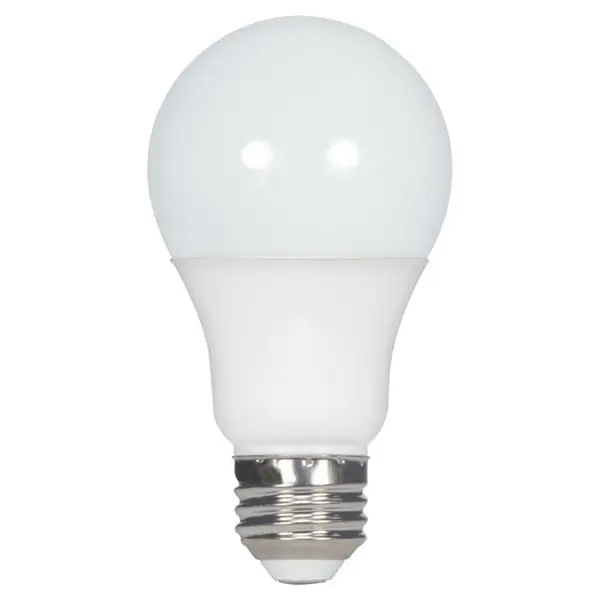 Shop Now Satco S9839 Dimmable A19 Replacement LED Lamp E26 Medium 9.5-Watt 800-Lumens Initial 80 CRI Natural Light