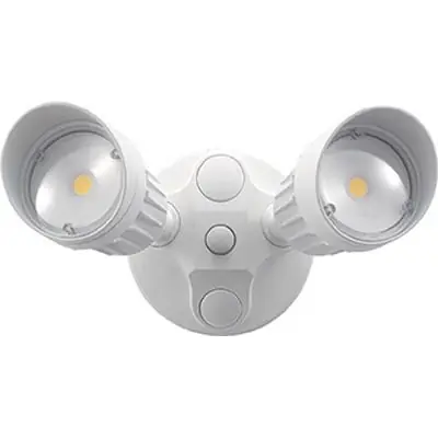 Buy Today Westgate SL-20W-WHT-50K 20W 2-Head LED Security Light 10-Watt 90 - 135-Volt White
