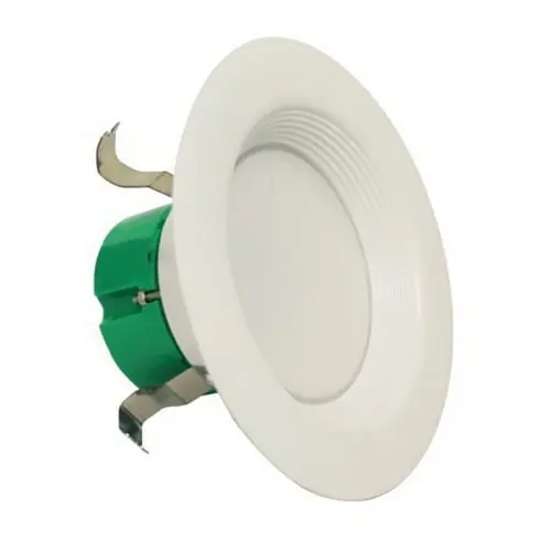 Westgate RDL4-BF-30K Dimmable LED Recessed Down Light Baffle Trim 90 CRI 3000K 700-Lumens White Powder Coated Original