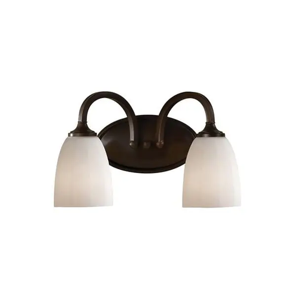 Murray Feiss VS17402-HTBZ 2-Light Light Vanity Fixture 200-Watt 120-Volt AC Heritage Bronze Perry Direct From Factory
