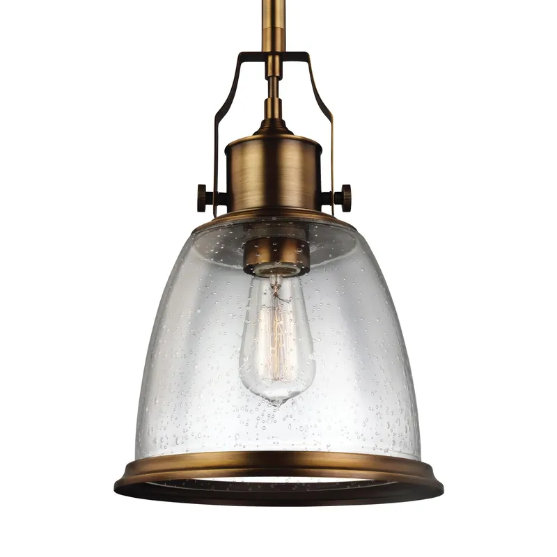 Murray Feiss P1355AGB 1-Light Pendant Light 75-Watt 120-Volt Aged Brass Hobson Affordable