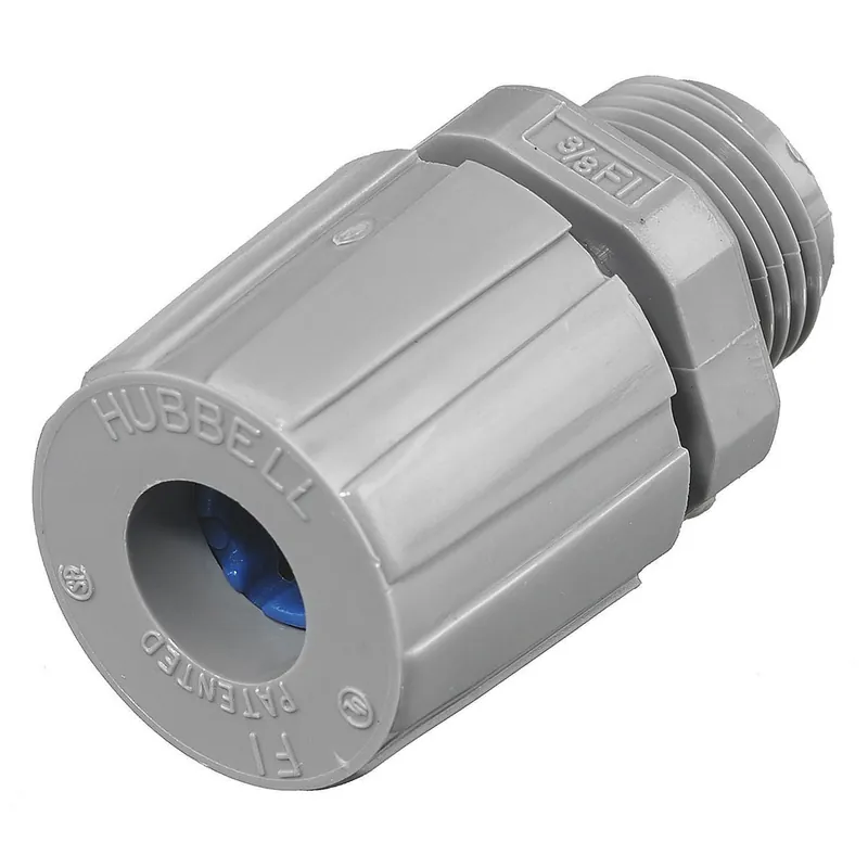 Hubbell-Wiring SHC1012CR Straight Male Cord Connector 3/8-Inch 0.38 - 0.44-Inch Kellems® Holiday Sale