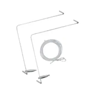 Lithonia Lighting ZACVH Aircraft Cable Hanging Kit 10-ft Length Silver For Z Series LED Strip Light Exclusive