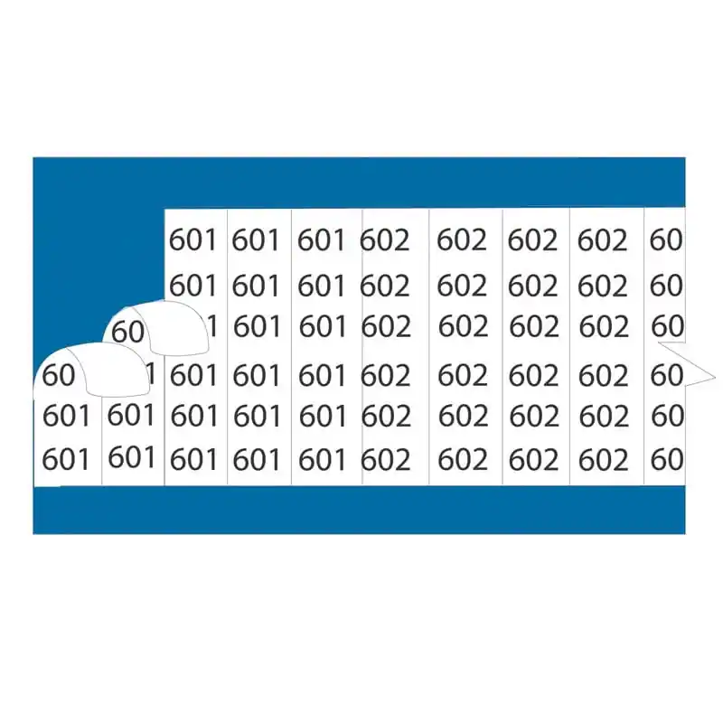 Thomas & Betts WC5S Vinyl Cloth WC Style Solid Numbers Wire Marker Card 1-1/2-Inch Legend 5 E-Z-Code Hassle-Free Returns
