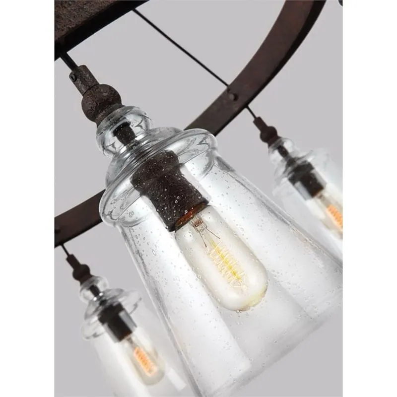 Money Back Guarantee Murray Feiss F3169/5DWI 5-Light Chandelier 60-Watt 120-Volt Dark Weathered Iron Loras