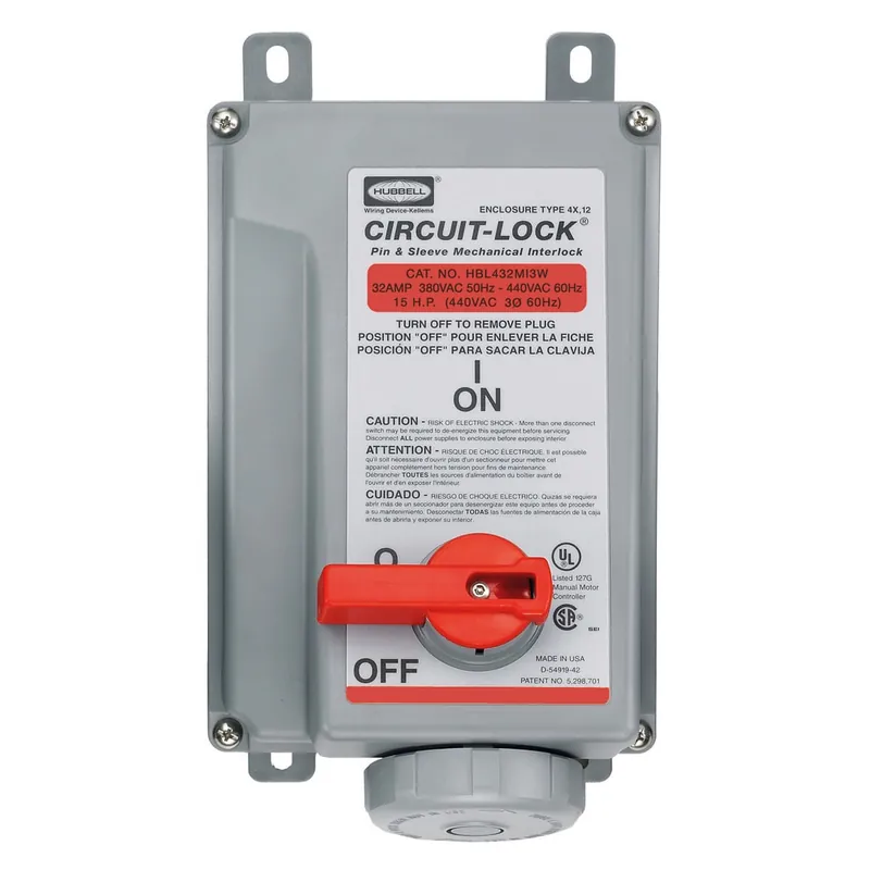 Price Drop PIN AND SLEEVE MECHANICAL INTERLOCK HUBW HBL432MI3W RCPT 4W32A480V
