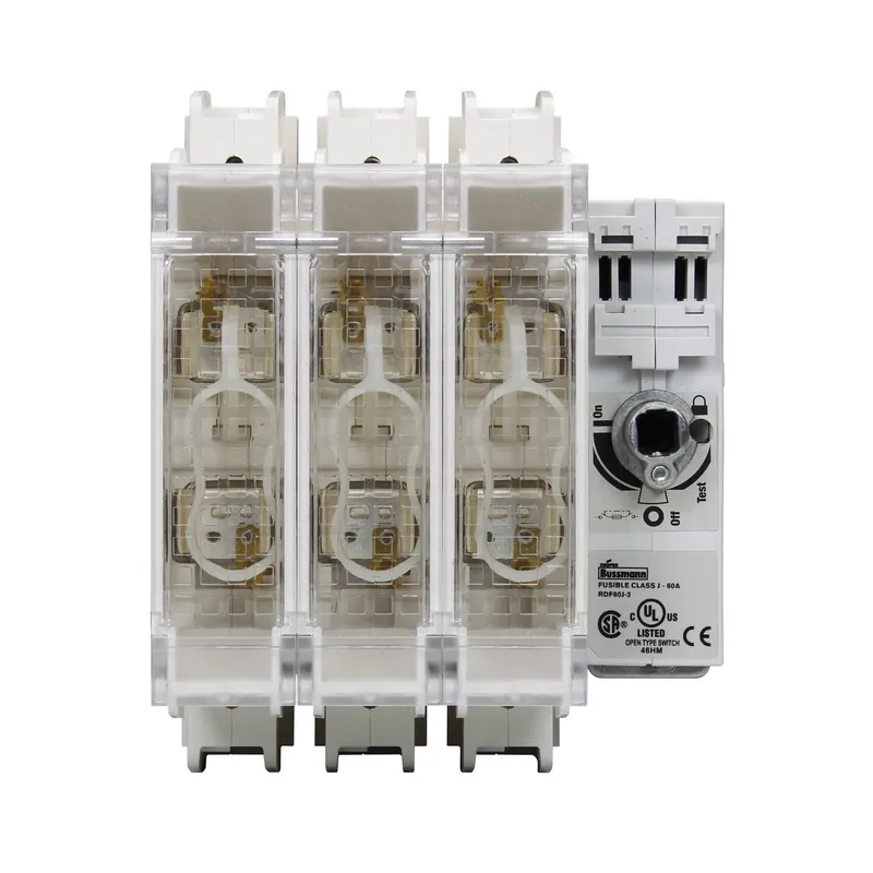 Get Yours Disconnect Switch, 60A, Open, Rotary, Fused, 3-Pole, Class J, UL98