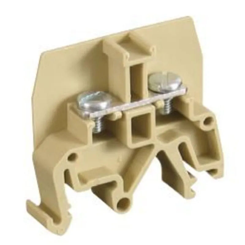 Terminal Block, Feed Through, 35A, 600VAC, 10mm, Beige Trusted Brand